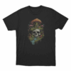 Mushroom Skull T Shirt Black